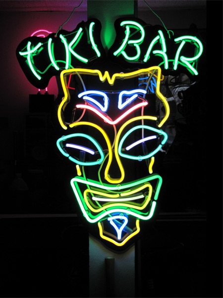 light up tiki bar sign